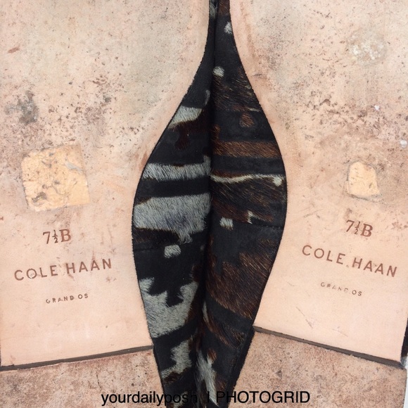 Calf hair Cole Haan women’s multicolor Deacon slip-on loafers flats US 7.5 - Picture 9 of 13